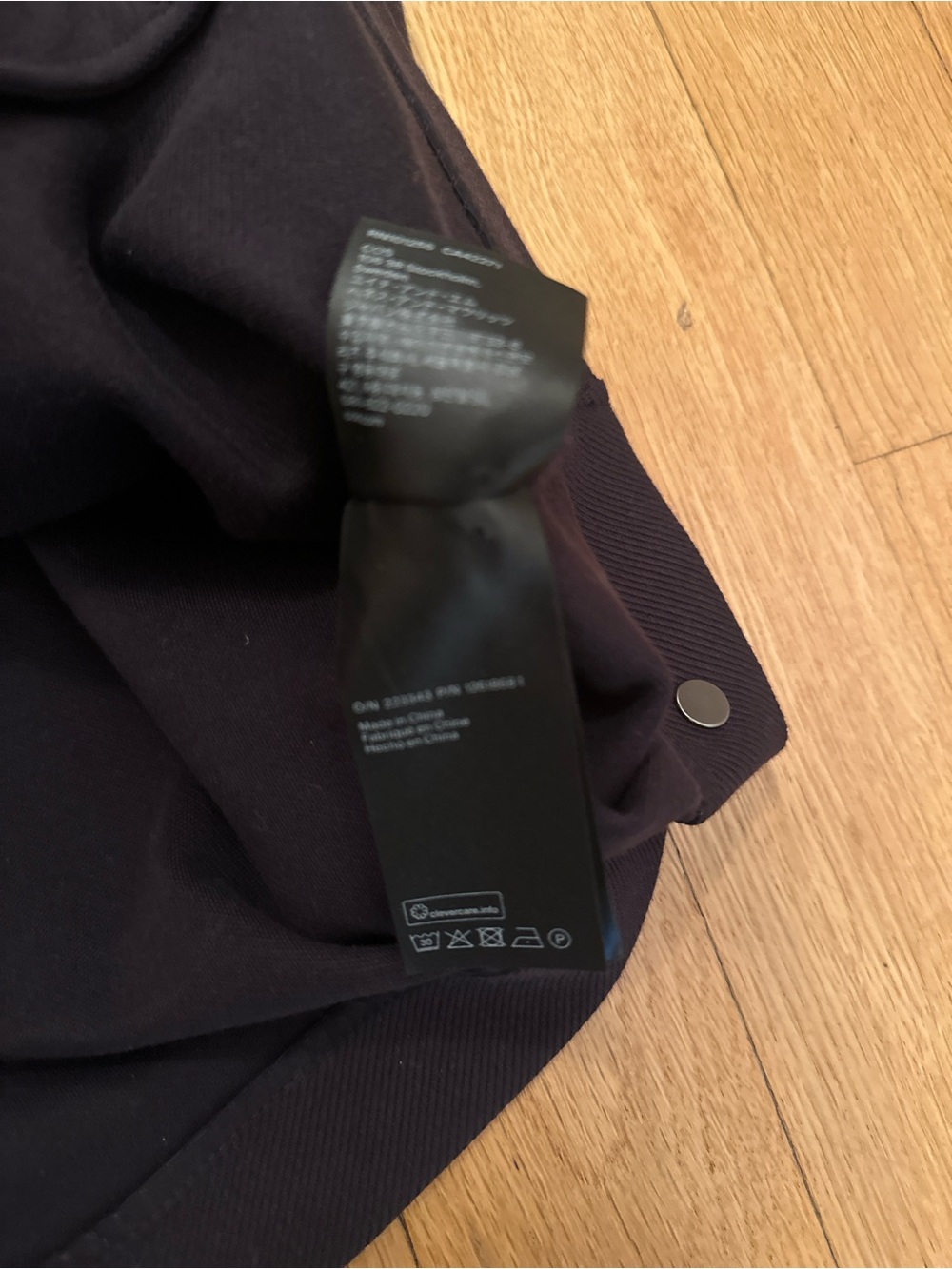 COS Navy A Line Button-Front Jacket - Picture 2 of 4
